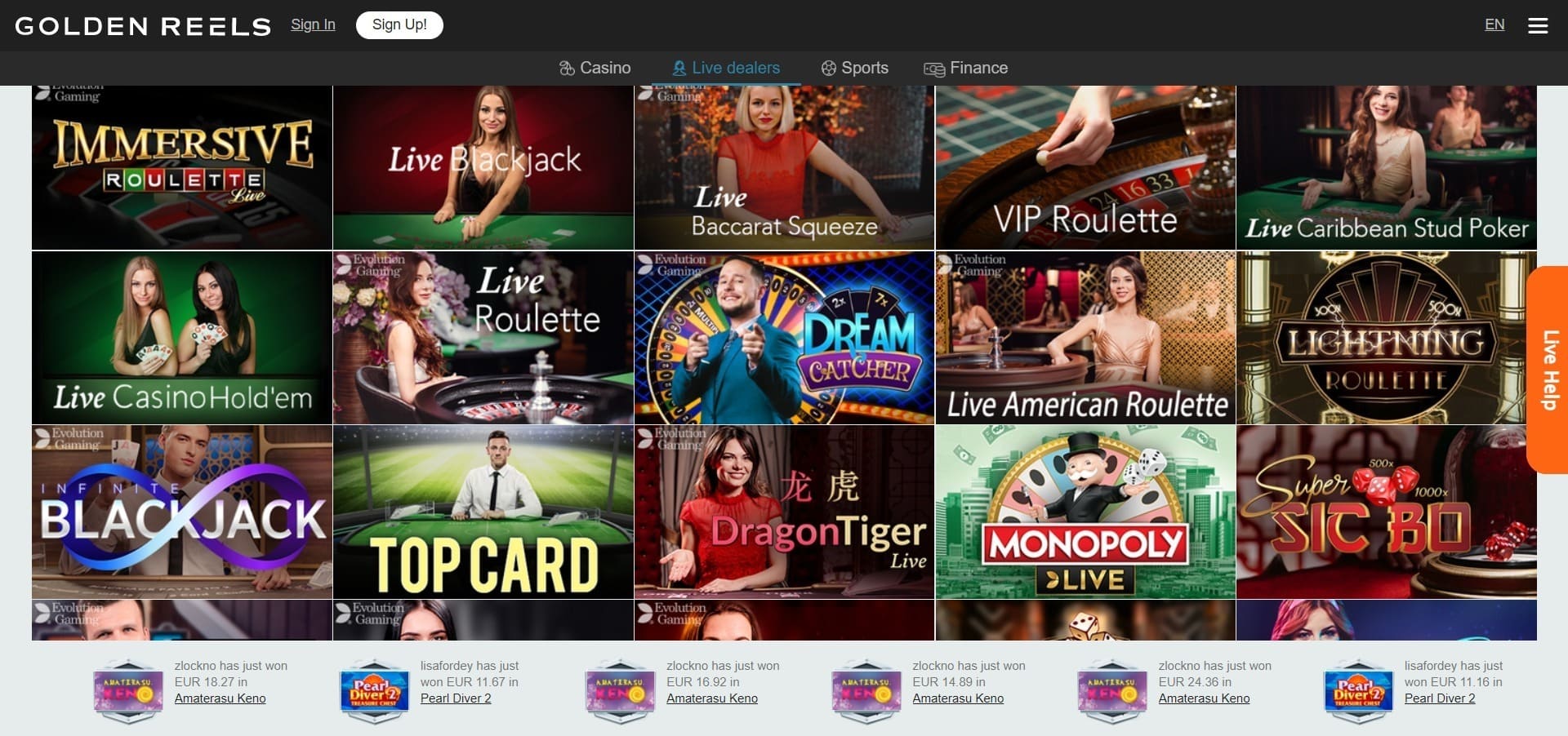 Golden Reels Casino AU online casino games and slots, payment options