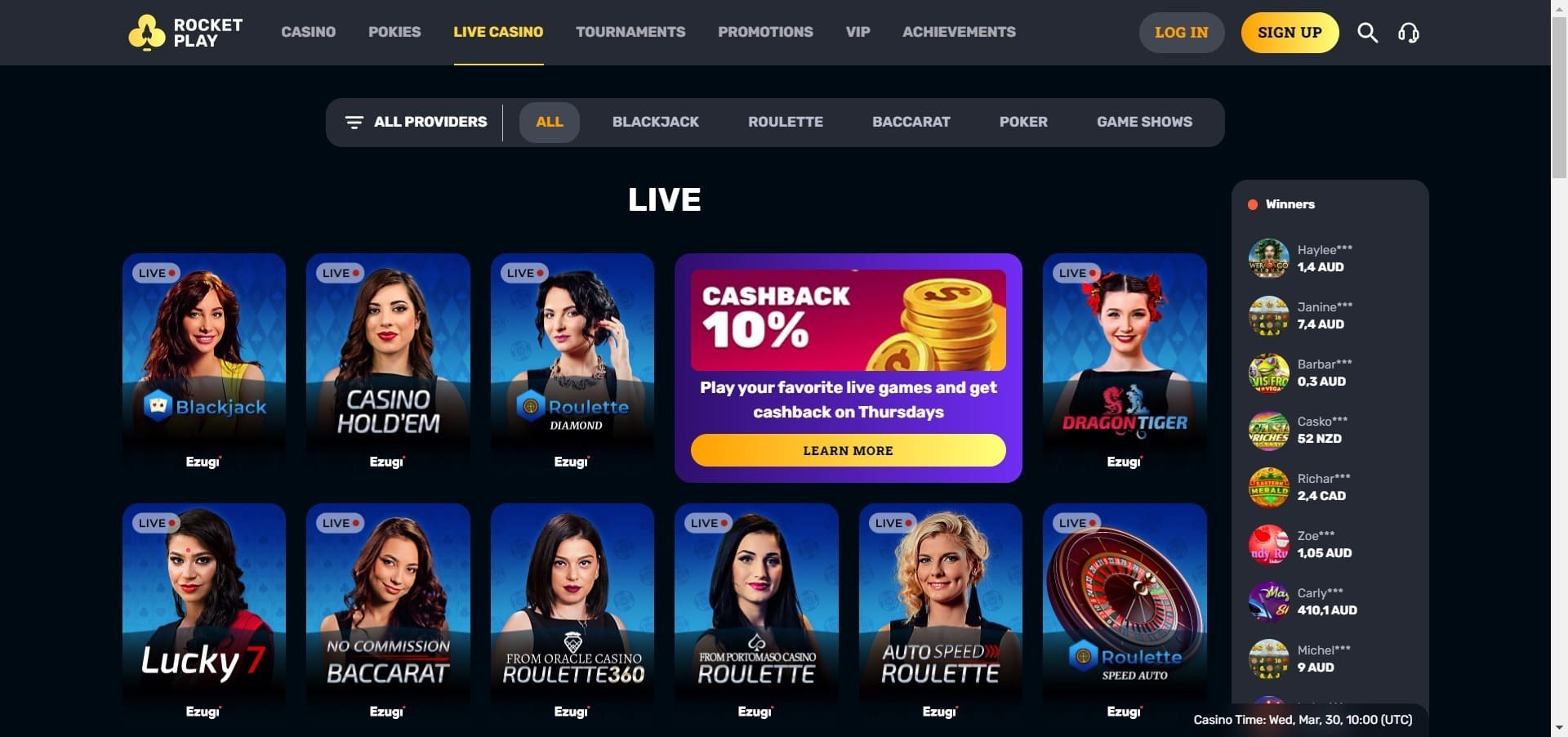 rocket casino bonus code