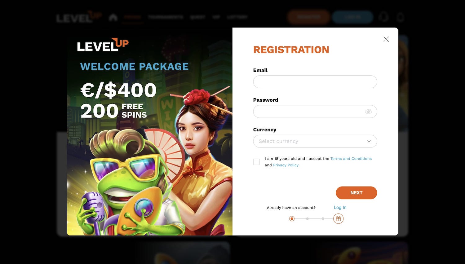 Level Up Casino AU - online casino games and slots, payment options and ...