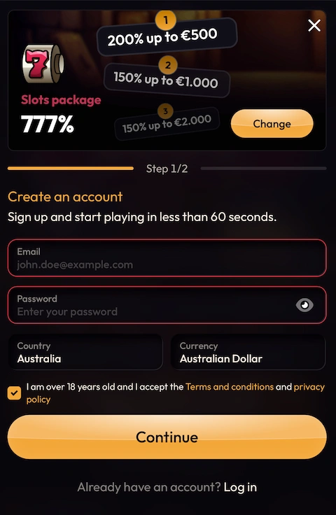 Madcasino-registration-2