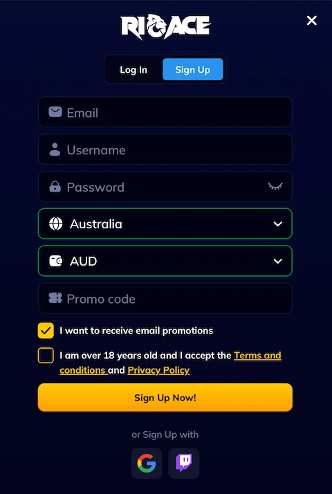 RioAce-casino-registration