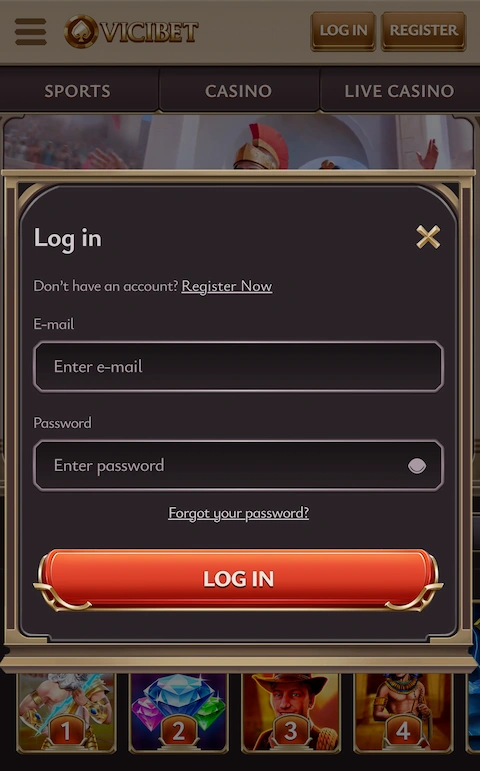 Vicibet-casino-login