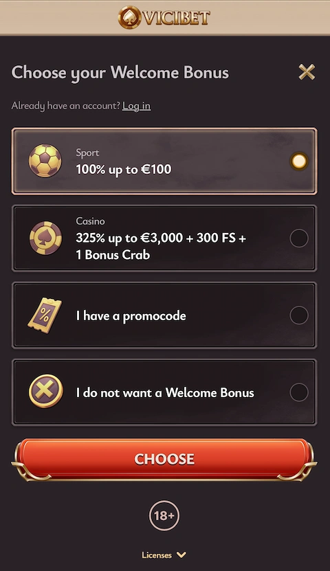 Vicibet-casino-registration-promotion