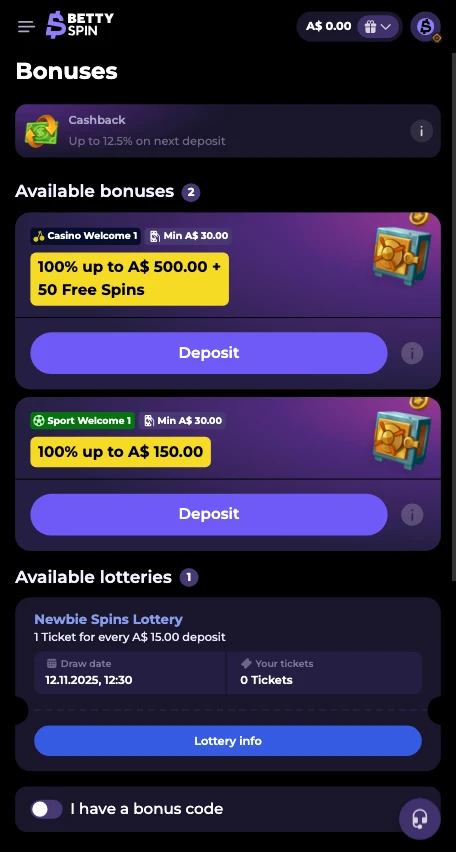 bettyspin_casino_bonuses