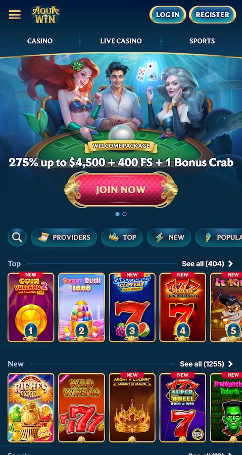 Aquawin_Casino_Home