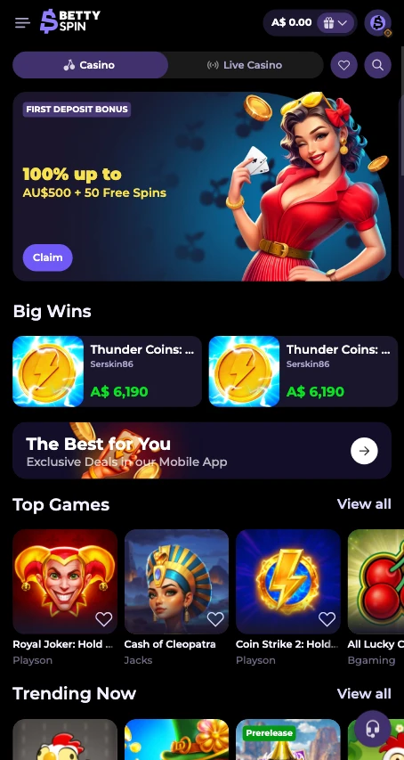 bettyspin_casino_home