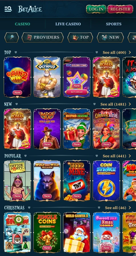 BetAlice_Casino_Games