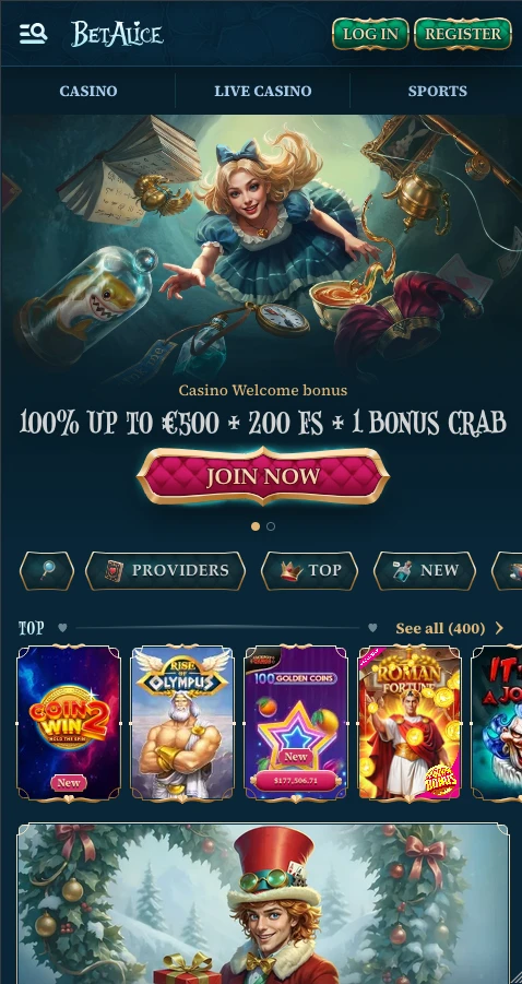 BetAlice_Casino_Home
