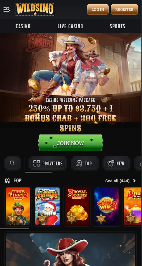 wildsino_casino_home