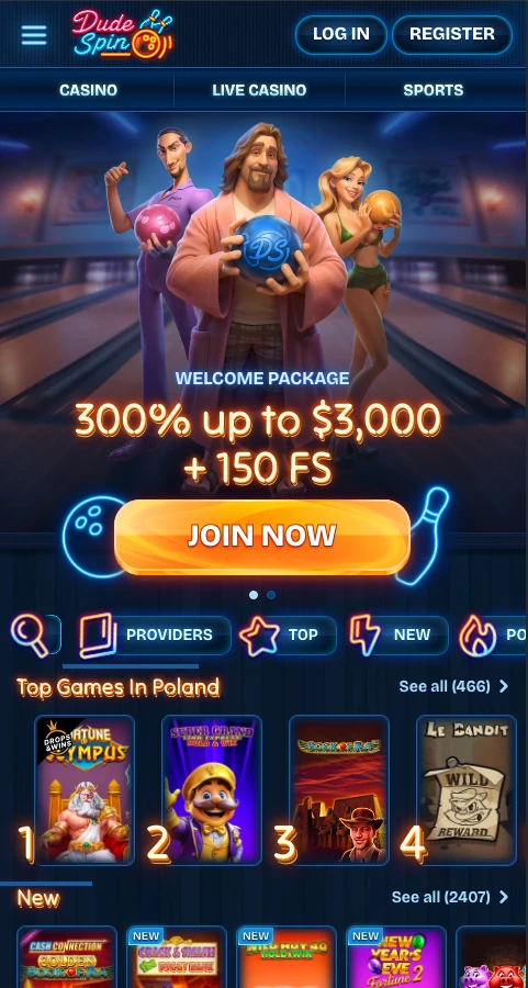 DudeSpin_casino_home