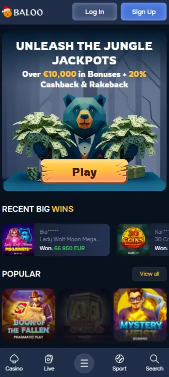 Baloo Bet Main Page