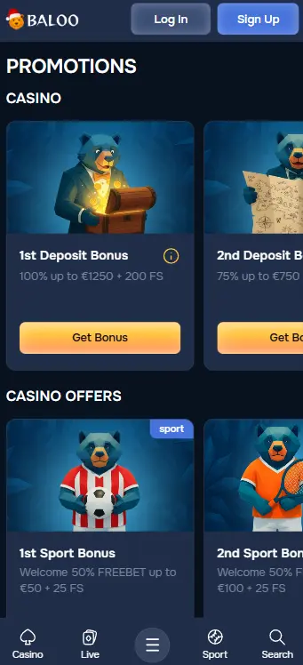 Baloo Bet Promotions