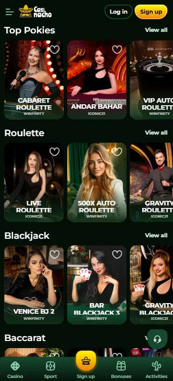 Casinacho Live Casino