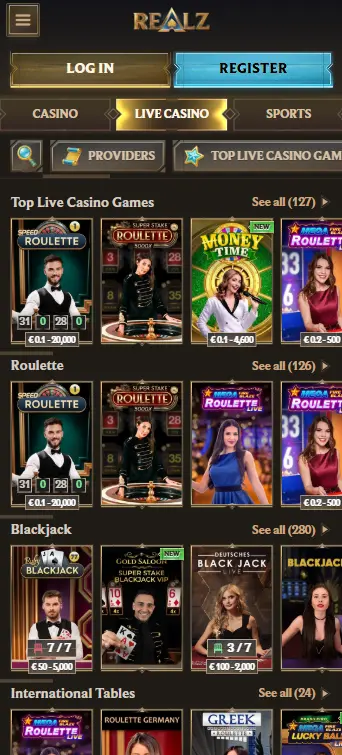 Realz Live Casino