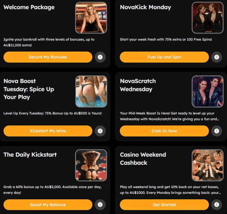 VegasNova Casino Bonus – Weekly Promotions