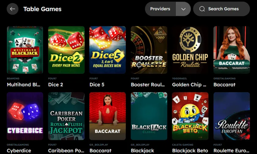 VegasNova Table Games – Blackjack & Roulette