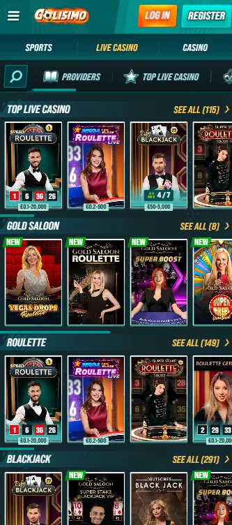 Golisimo Live Casino