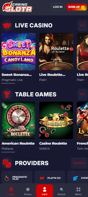 Slota Live Casino