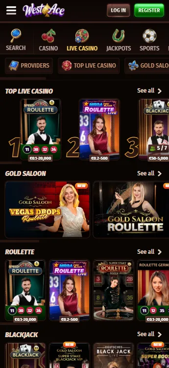 Westace Live Casino